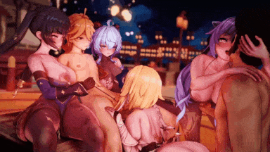 【MMD/Lanzfh/纯啪】2.16日更新：原神NTR 海灯节乱交淫趴(差分)-第3张图片-萌站