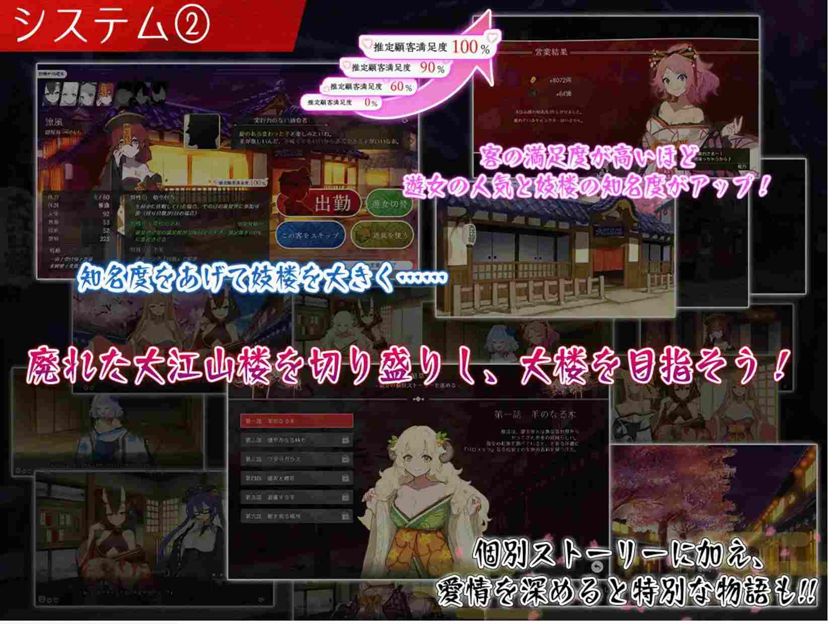 【经营/SLG/AI汉化】梦吉原的妖异姬楼 ~妖怪大楼重建谭~ 夢吉原のあやかし妓楼 ~妖怪大楼再建譚~ AI汉化版【2.1G/新作】-第2张图片-萌站 【经营/SLG/AI汉化】梦吉原的妖异姬楼 ~妖怪大楼重建谭~ 夢吉原のあやかし妓楼 ~妖怪大楼再建譚~ AI汉化版【2.1G/新作】-第2张图片-萌站