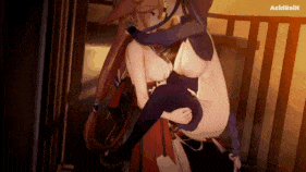 【巨乳 黑丝 扶她 骑乘 后入 爆操 爆射 喷潮 中出】新作-092【Genshin impact】Raiden x Yae miko  雷电将军x八重神 sex [sound] 原神-第6张图片-萌站