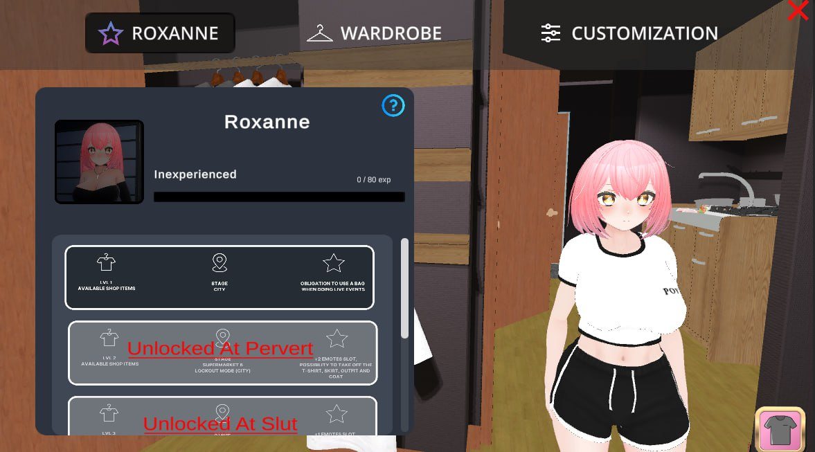 【3D互动/AI汉化/PC】高自由度3D露出PLAY Roxanne V0.4 - ENF Game 翻译软件整合-第5张图片-萌站