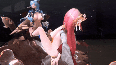 【MMD/LikeHugeB/纯啪】2.26日更新：原神 交配受精实验~神子优菈篇