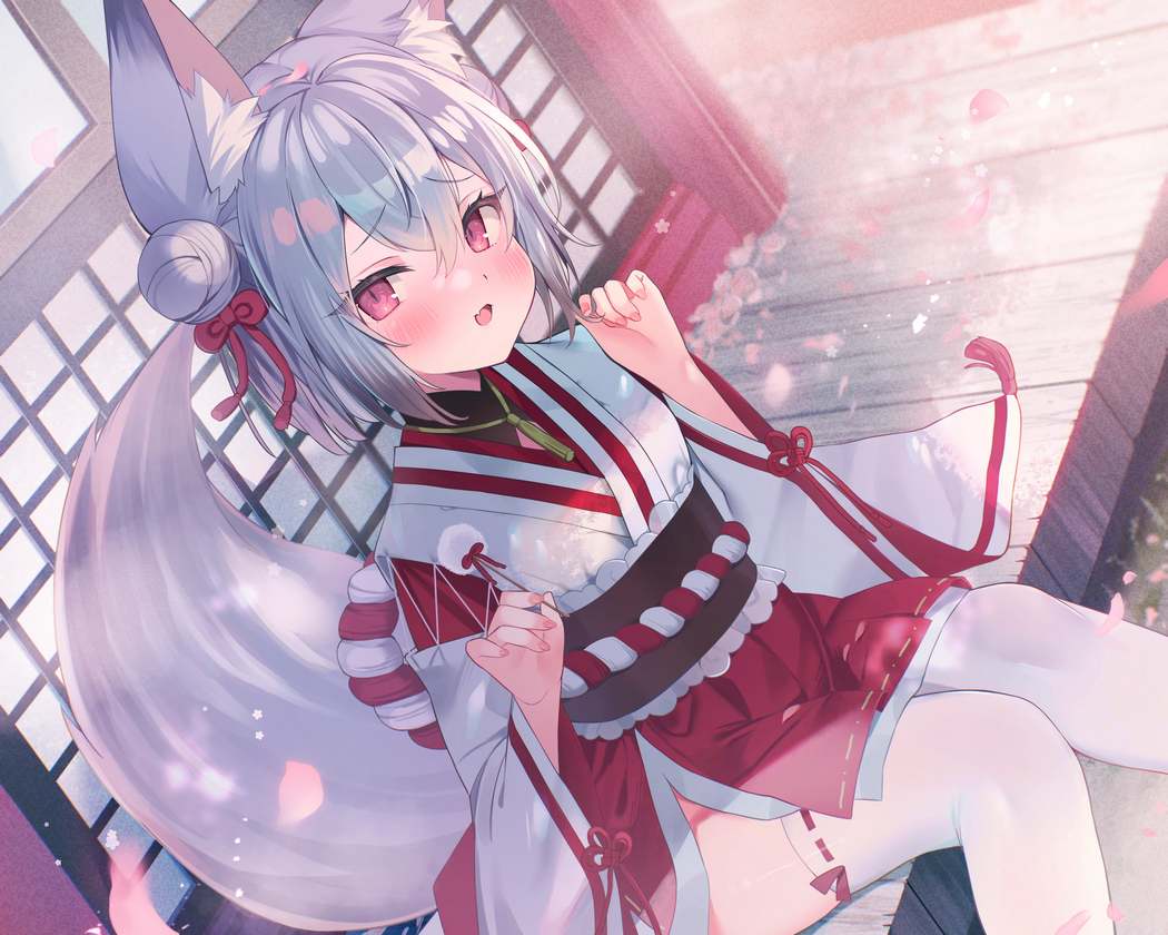 RJ01322058【CV.中井みのる】憩雲大社『お狐姉妹と癒しの月夜』～お狐姉妹のクールで内気な三女、春月