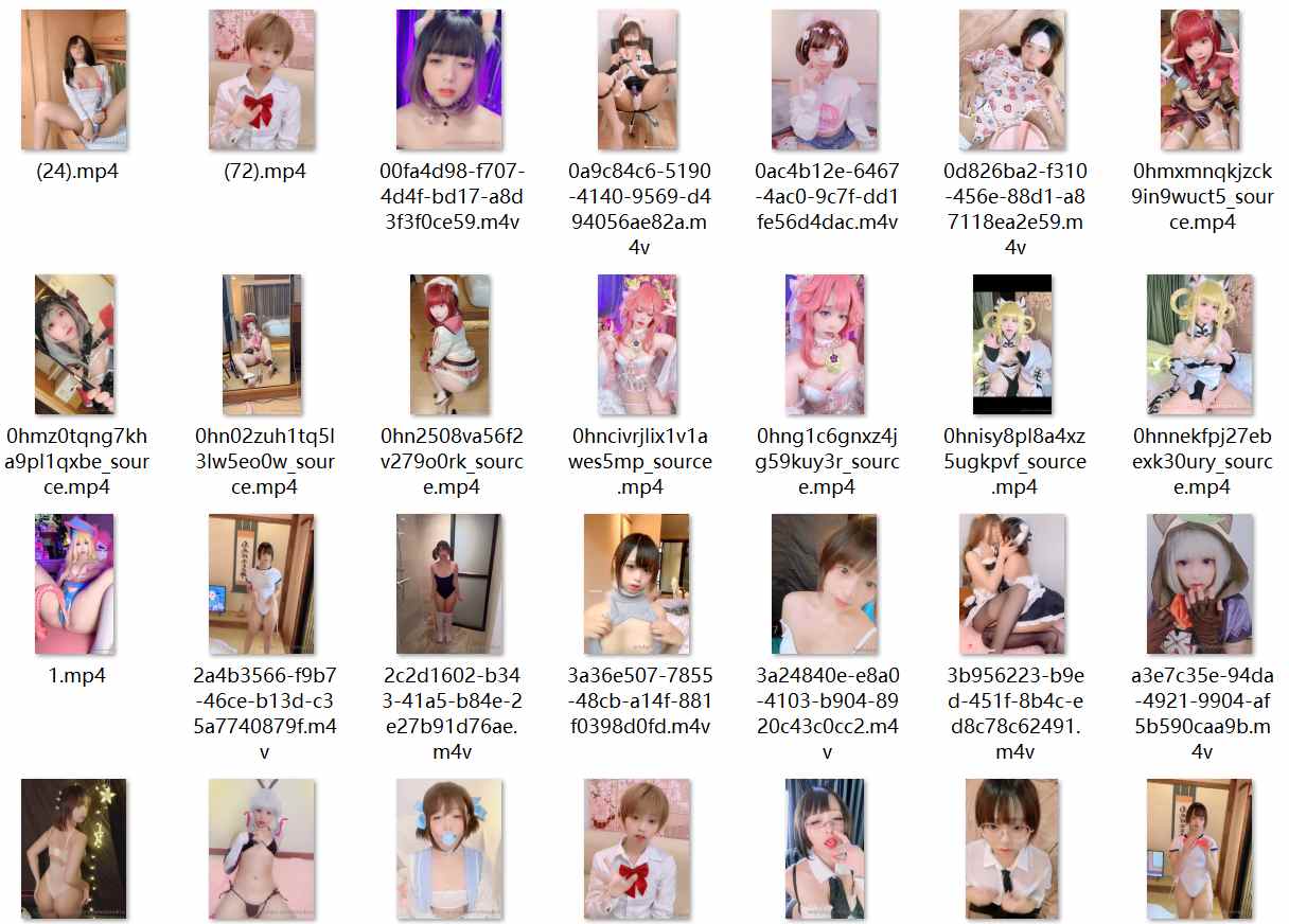(M-1041) 日本OF网红极品可爱coser萝莉  极品白虎馒头穴白丝反差婊  