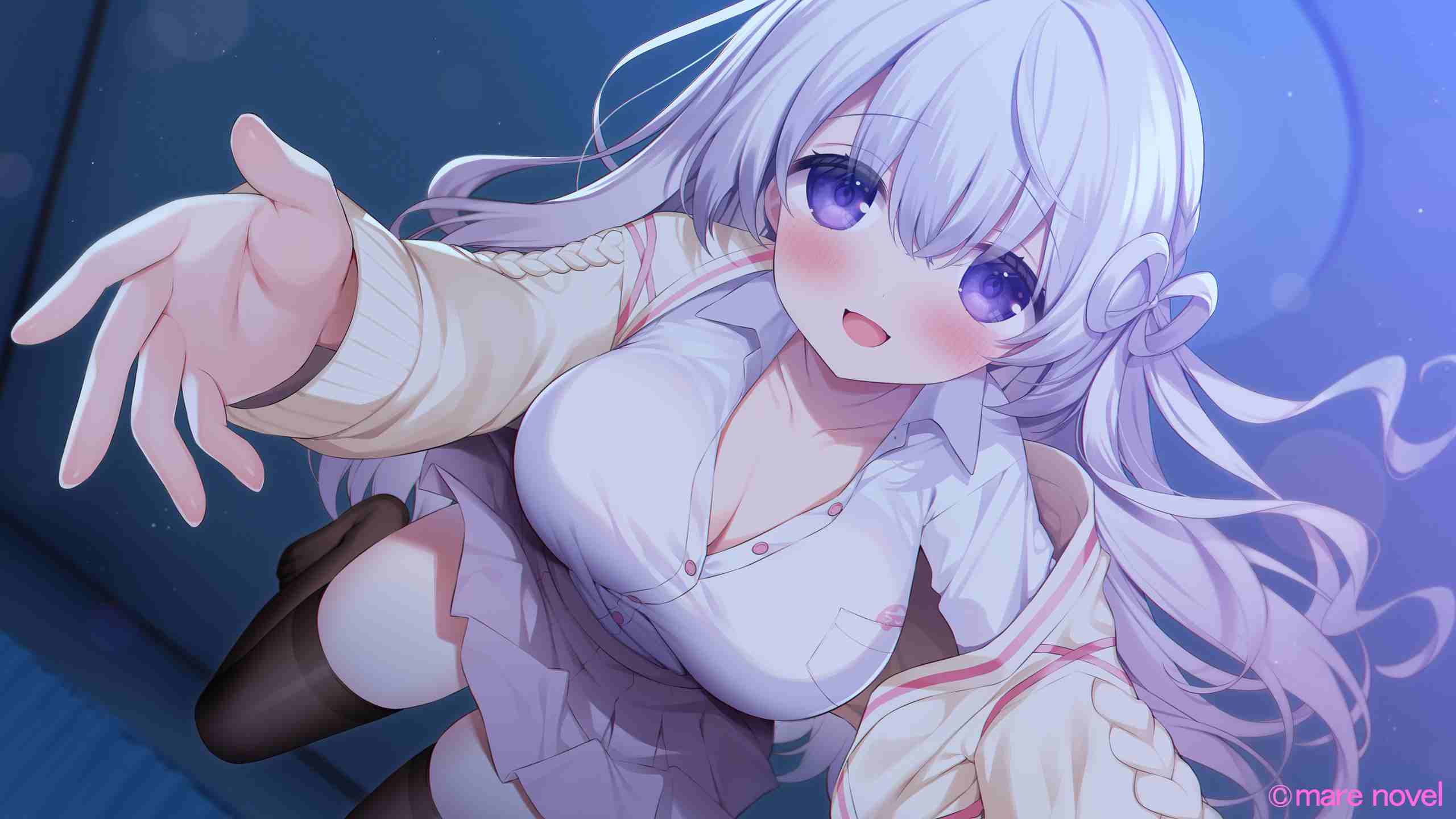 [童颜巨乳][纯爱][银发] なぃとみ～ちゅ！ -おばけのめあと癒しのヒトイキ- 汉化硬盘版[官方中文][328MB][BD]-第4张图片-萌站
