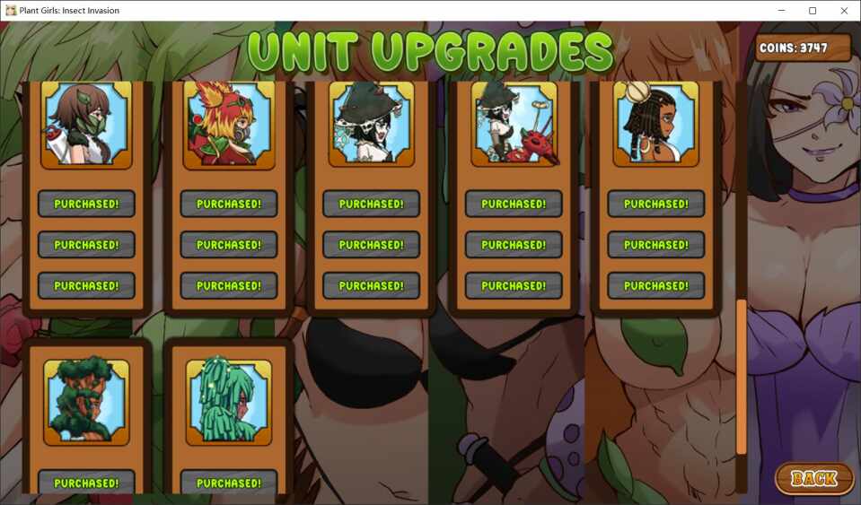 【PC&安卓直装/SLG/动态/塔防】Plant Girls: Insect Invasion v1.0【569M】【官方英文/无汉化】