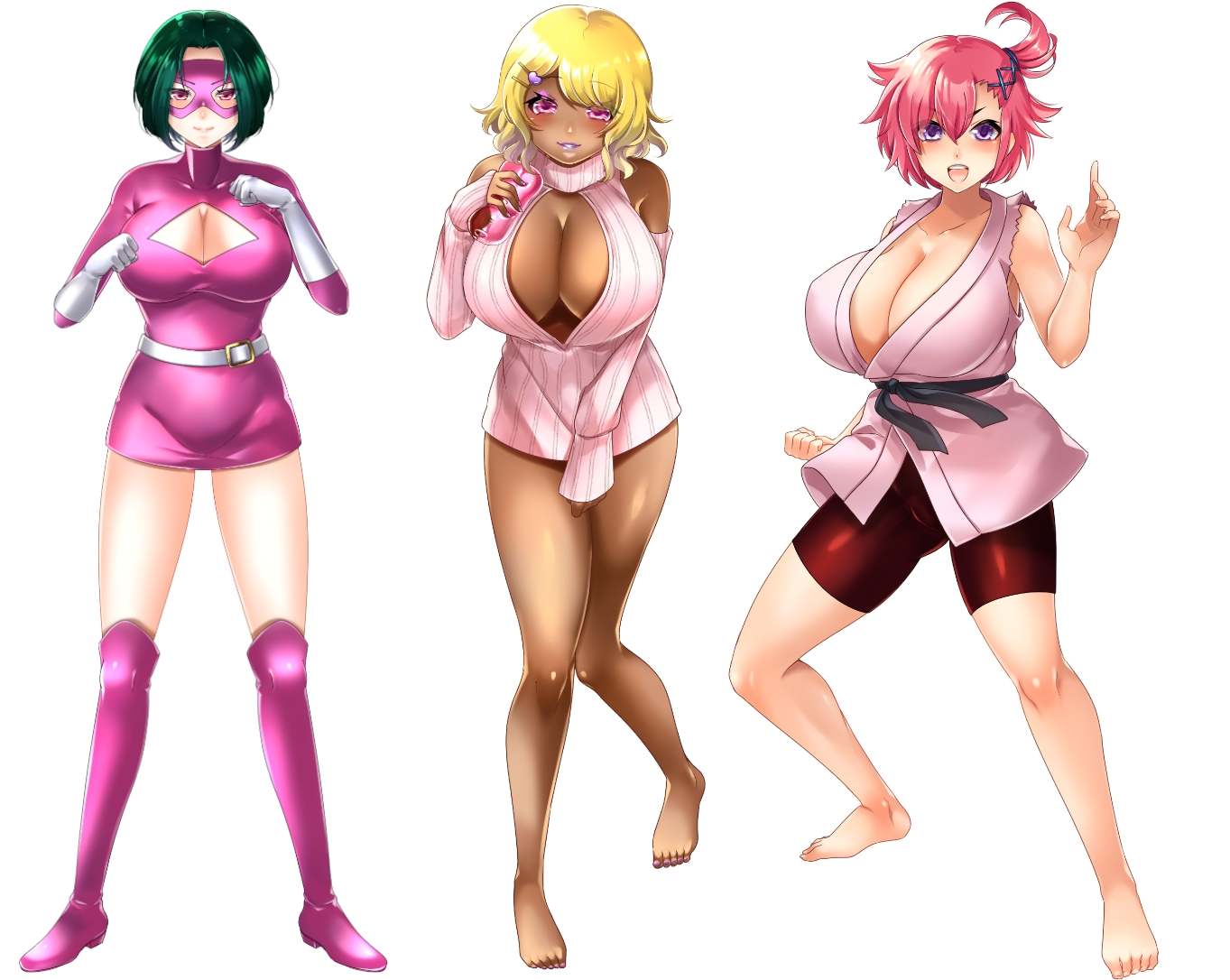 【DLsite/自汉化/无逆转/胸部/奶子/魅魔/淫魔/色诱/足交/乳交/反向奸/男性受】淫战地下城  & 淫闘ダンジョン 【PC/社团:他力本願/RJ280042】【声优：森野めぐむ / 誠樹ふぁん / 井上果林 / ゆきかすみ / 大山チロル】