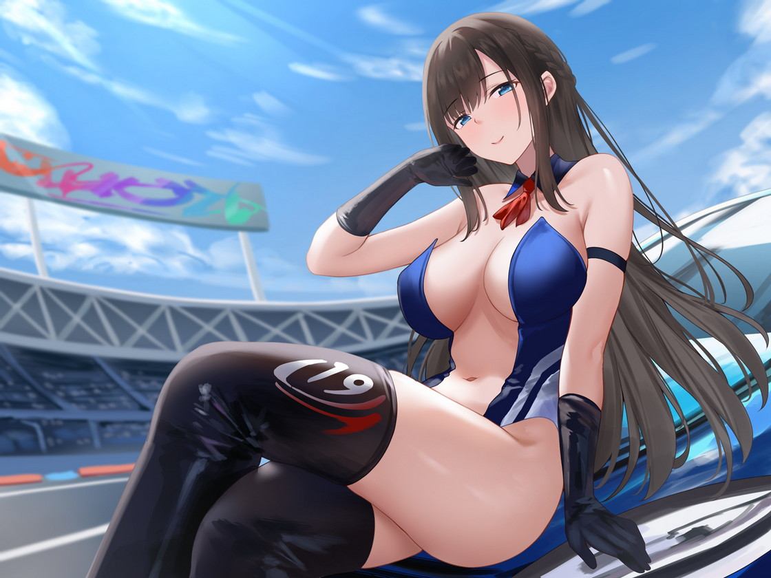 RJ01345547【麦咲輪紫葵】清楚系レースクイーンの1着ご褒美なまエッチ～最速ピストンで連続ロングラン絶頂～