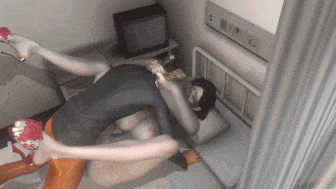 [VAM] 牛头人爱好者：白富美母猪受难记-医院探望p2 巨乳模特女友在男友病床前被侵犯中出-第2张图片-萌站