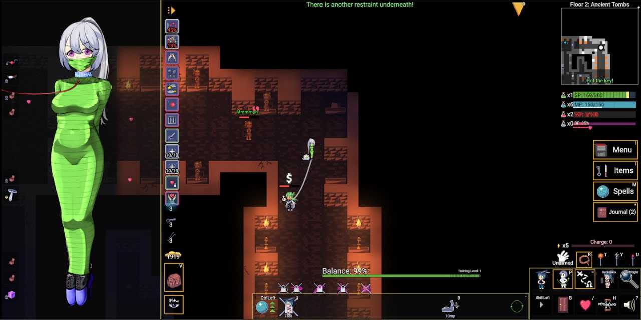 【RPG中文2D步兵】PC变态的地牢Kinky Dungeon Ver5.4.51 官方中文步兵版【400M】