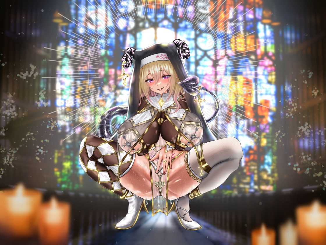 RJ01336978【雲八はち】【浅木式】【本能解放×理性崩壊暴走SEX】快楽貪るどろだく媚薬唾液ベロキスで本気淫汁濃密じゅっぽり搾尽し理性暴発性活～禁欲淫魔聖女～