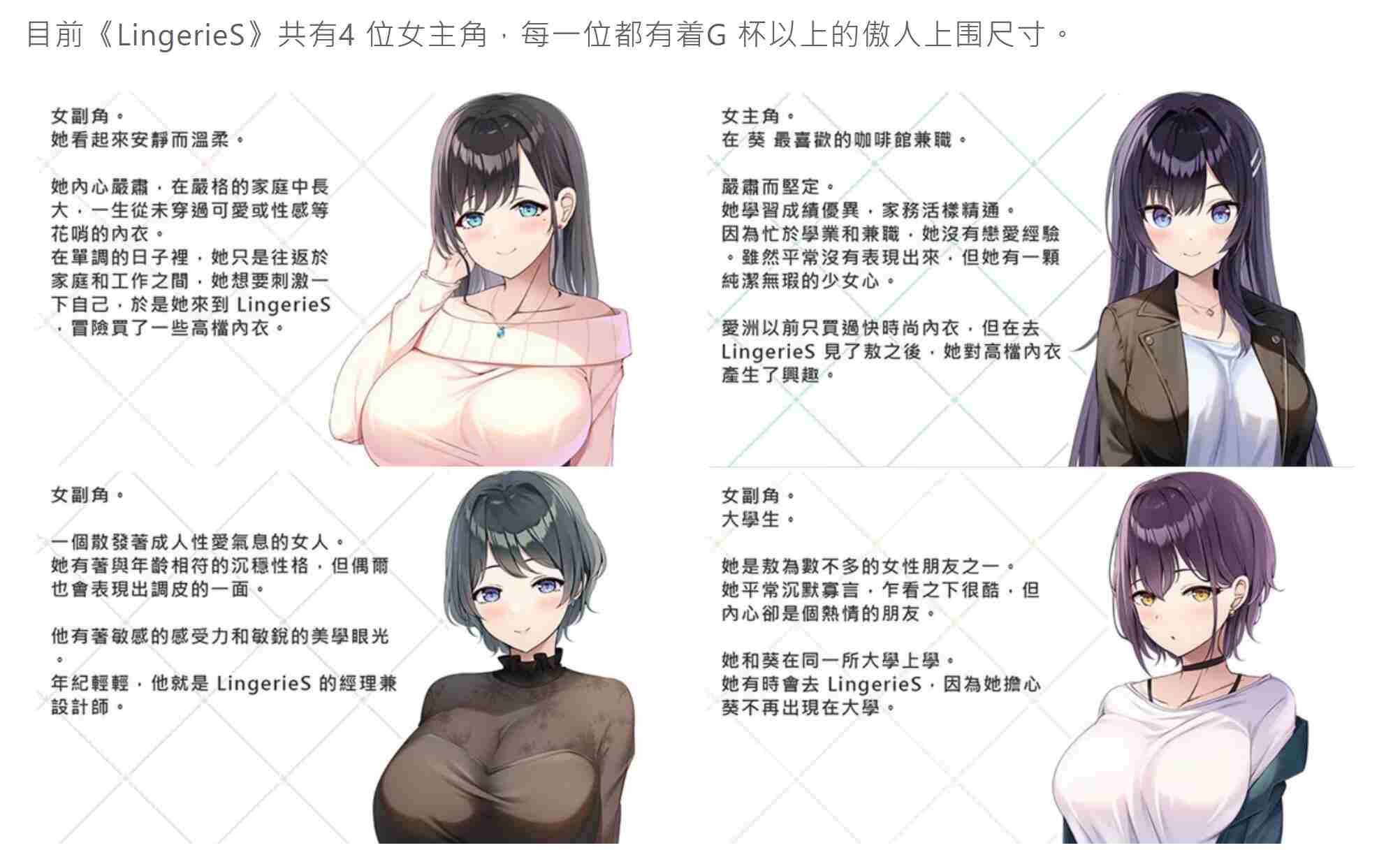 【大作/ADV/中文/PC/安卓】LingerieS ランジェリーズ 官方中文版 全CG 【6.3G新作全CV】【序号240】-第13张图片-萌站