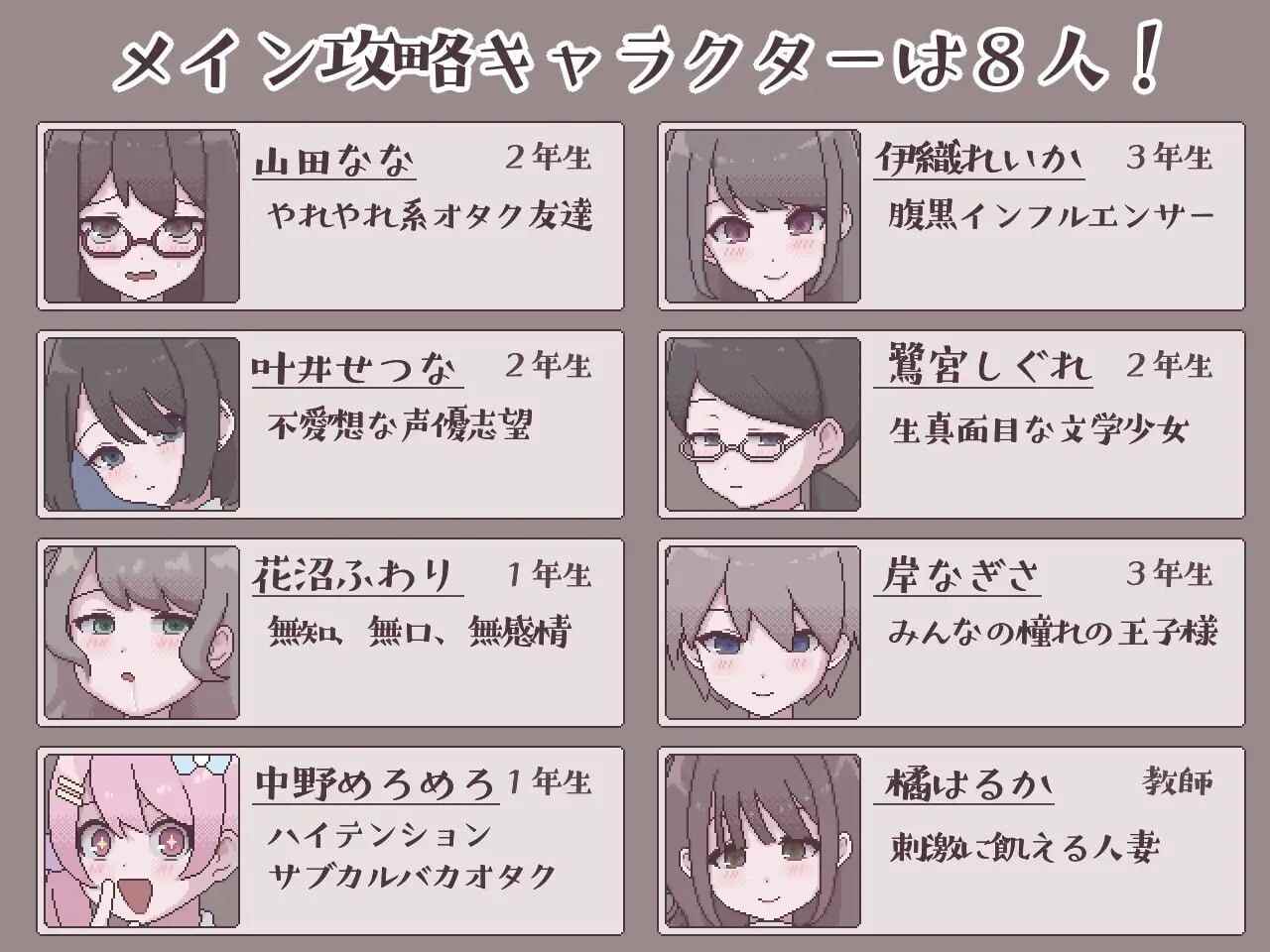 新作[互动SLG/像素动态] 扶她生活~扶她阴角的后宫模拟~ ふたモテ生活 ～ふたなり陰キャのハーレムシミュレーション～ AI汉化版 [1.10G]-第3张图片-萌站