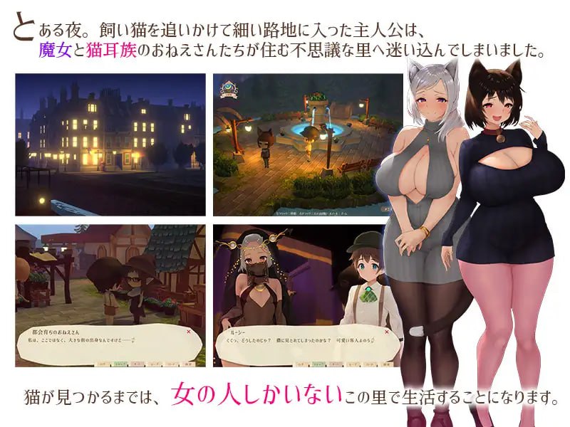 【PC/RPG/精品/3D/全动态/全CV/小马大车】魔女与猫的桃源乡V1.01【共1.1GB】【附带全CG存档】【官方中文】-第2张图片-萌站