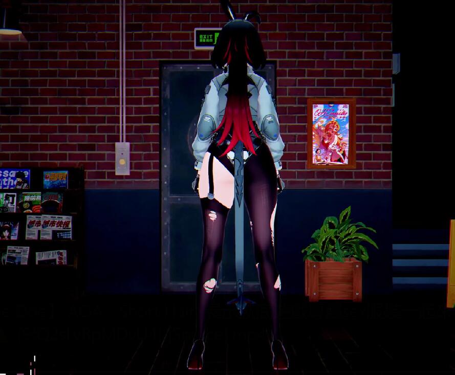 Iwara - No.49【簡·杜 Jane Doe】'AOA - Short Hair' 展示臥底遊戲專屬sex服裝一起來愉快受孕吧❤️⚠️futa Warnings 扶她SEX警告⚠️ -第3张图片-萌站