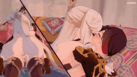 【巨乳 扶她 黑丝 白丝 旗袍 骑乘 后入 爆操 爆射 喷潮 中出】新作-103【Genshin impact】Ningguang x Beidou Futa 凝光x北斗 sex [sound] 原神-第13张图片-萌站
