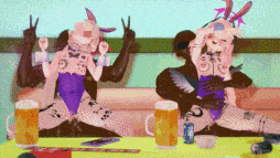 【MMD/Ahoy pony/纯啪/QOS】3月26日新作：蔚蓝档案NTR 日富美和小春的课后性爱部-第6张图片-萌站