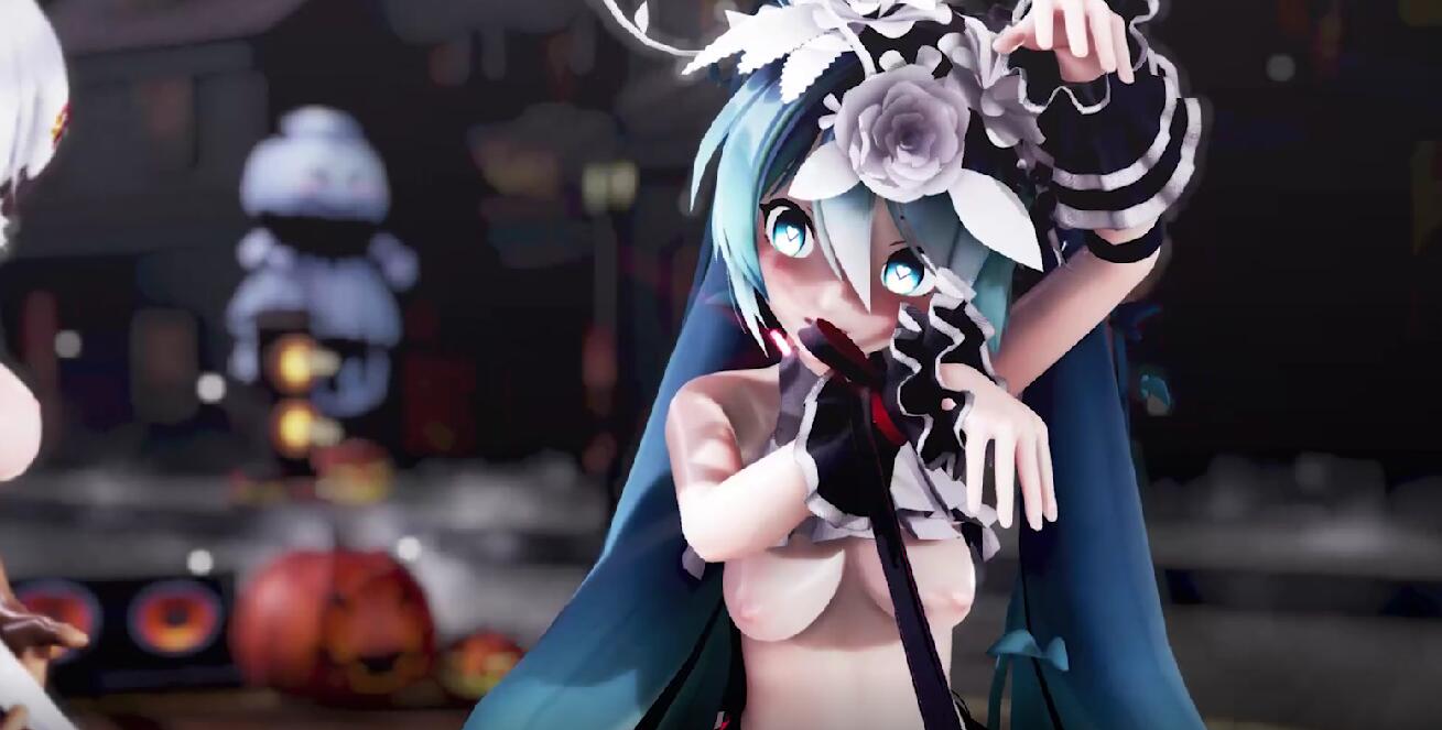 Iwara - Haku&Miku  X Happy Halloween 