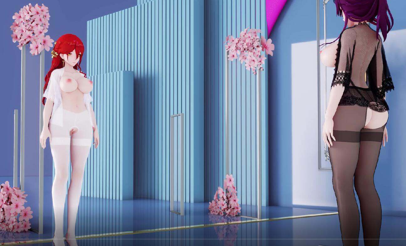 Iwara - MMD__涩涩姬子卡芙卡两个妈妈大兔兔_____布料EEVEE ____第二百零七期 