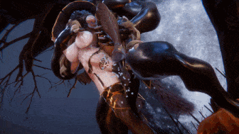 [3D动画/CV] Elarbaby：D-19 魔女 巨乳黑丝御姐狼人大屌后入爆肏-第2张图片-萌站