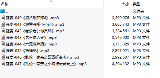 【粉丝福利/白嫖/激情骚麦/8部合一】【MP3版】【中文】【040-047】