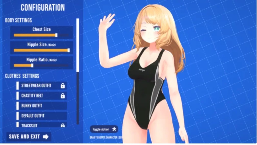 [SLG/3D互动/PC/抚摸触摸/动态] 请好好地拉伸我~生肉步兵版