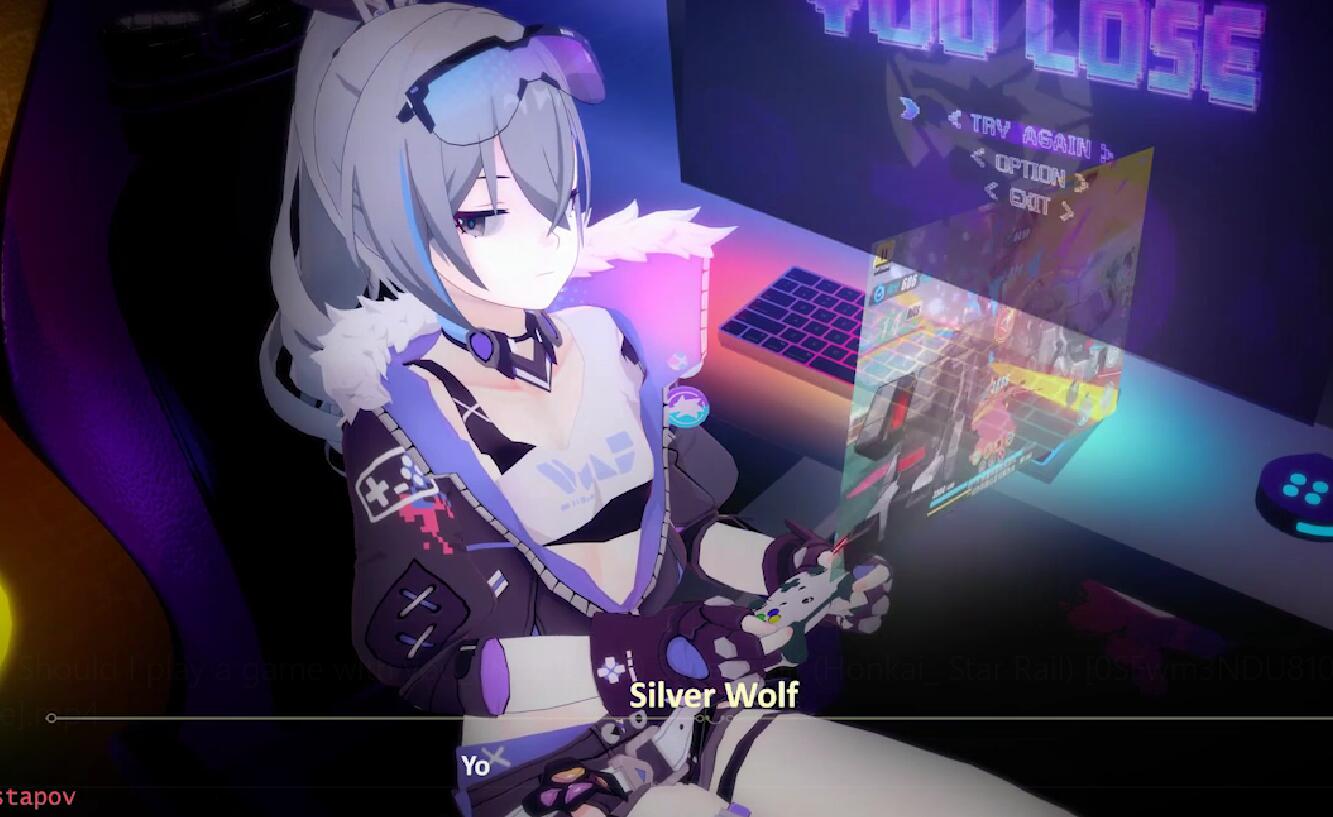 Iwara - Should I play a game with you_( SFX & VA ) Silver wolf (Honkai_ Star Rail)-第3张图片-萌站