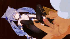 【MMD/煌めく星/纯啪】3月31日新作：原神 一脸嫌弃的黑丝刻晴-第4张图片-萌站
