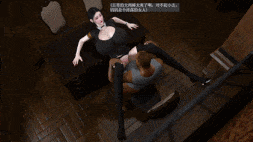 [3D动画/VAM] 空姐妈妈的命运 巨乳黑丝高跟御姐长舌挑逗 被肏到淫水直流