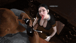 [3D动画/VAM] 空姐妈妈的命运 巨乳黑丝高跟御姐长舌挑逗 被肏到淫水直流-第4张图片-萌站