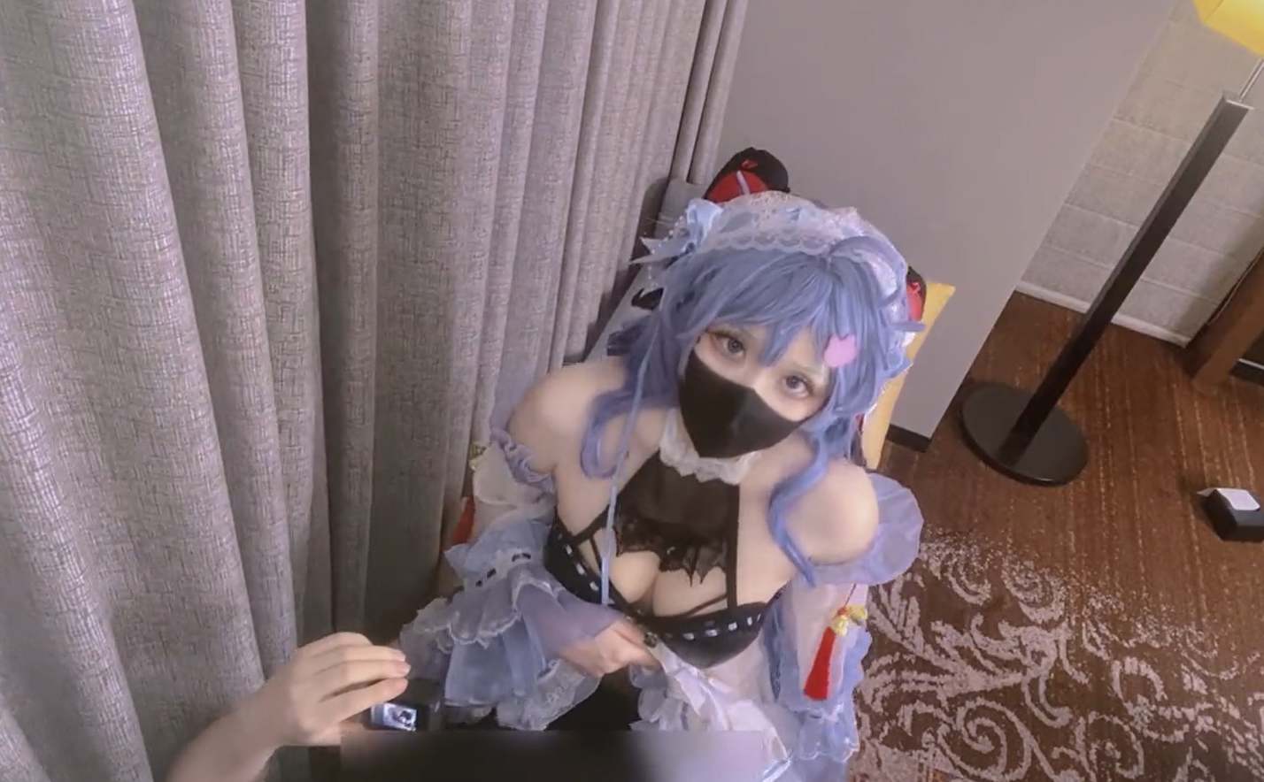 【2集合集版】和我的高质量coser女友去酒店是一种什么样的体验--原神甘雨cos+黑色过膝袜足交-第2张图片-萌站