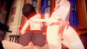 【巨乳 黑丝 白丝 口交 吞精 足交 喷射 乳交 扣穴 捆绑 骑乘 后入 爆操 爆射 喷潮 中出】新作-Theresa&Priestess&Amiya❤sex③-第17张图片-萌站