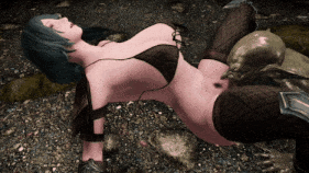 【巨乳 黑丝 口交 吞精 骑乘 爆操 爆射 中出】新作-［Skyrim NSFW］ゴブリンで性欲発散2 Female warrior x Goblin 2-第10张图片-萌站