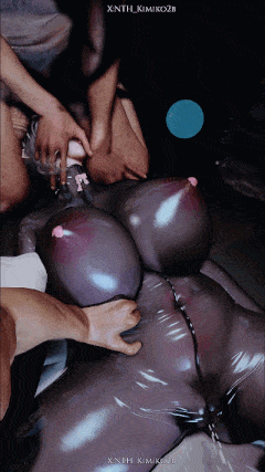 [3D小马大车VAM] NTH_kimiko2B：S16 极品爆乳黑丝尤物多人爆肏中出 [6.3G]