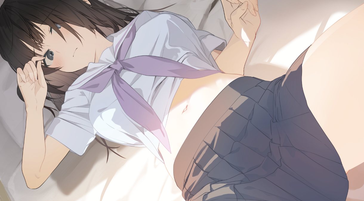 [SLG/PC/生肉]决定照顾一个患有学校病的女孩，但我对她隐瞒了这个秘密〜シロクロ ～校症の幼驯染を世话することになった、彼-第3张图片-萌站