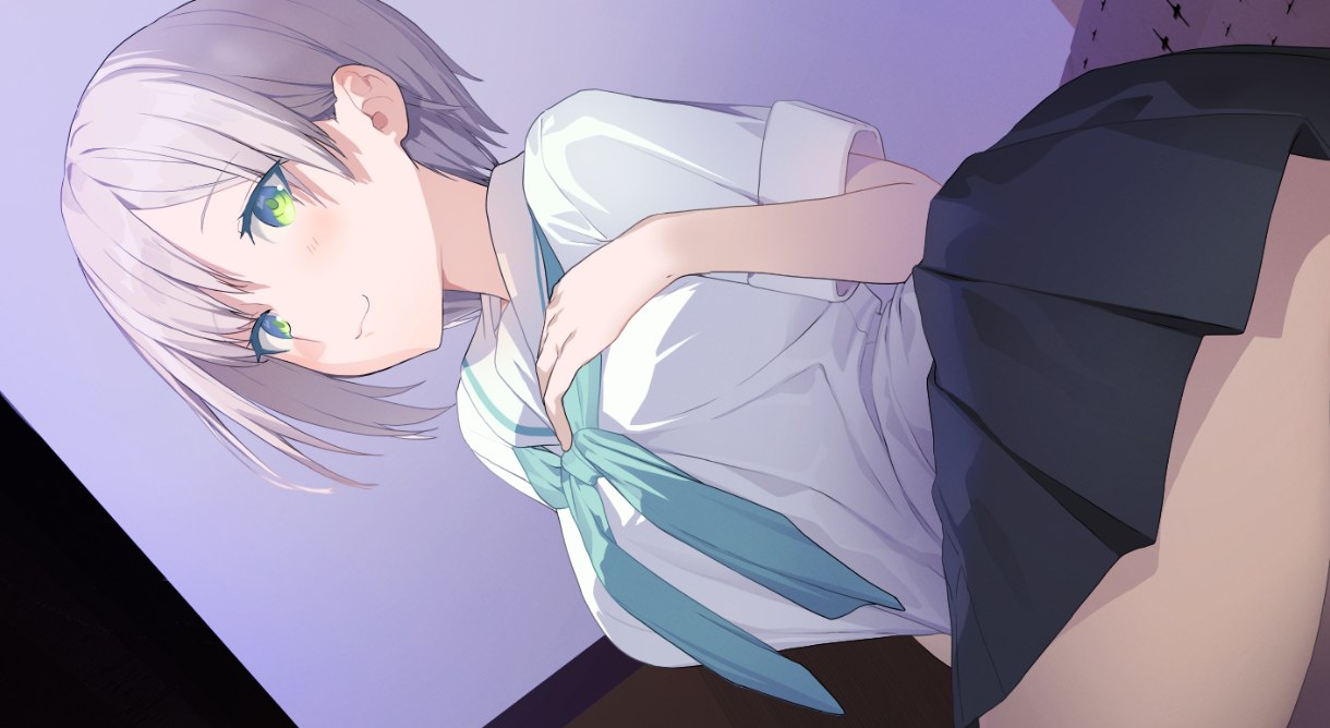 [SLG/PC/生肉]决定照顾一个患有学校病的女孩，但我对她隐瞒了这个秘密〜シロクロ ～校症の幼驯染を世话することになった、彼-第7张图片-萌站