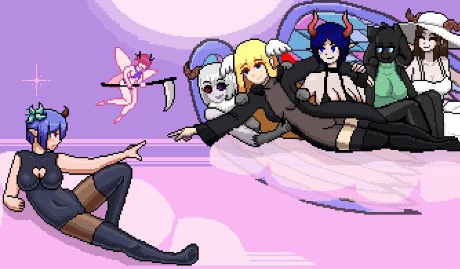 [后宫][魅魔][淫荡][人外娘][动态][像素] Doki Doki Tri-line Quest [1G][百度盘] -第4张图片-萌站