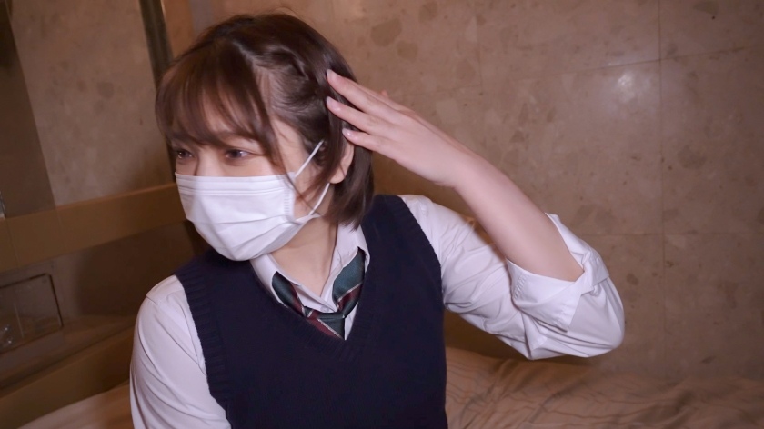 【敏感雑魚クリ●リス】ショートカットの似合うボーイッシュ裏垢学生が涎たらしてイキまくる円光ハメ撮り-第4张图片-萌站