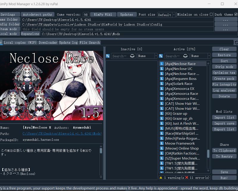 [4月更新]【沙盒SLG/邪恶魔改/官中】环世界/边缘世界（RimWorld）V1.5.4 绅士邪恶整合版[230+MOD/渣机适配]-第8张图片-萌站