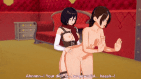 【巨乳 口交 吞精 69式 扶她 骑乘 后入 爆操 爆射 喷潮 中出】新作-Mikasa and Gabi futa sex-第11张图片-萌站