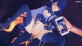 【巨乳 黑丝 白丝 兔女郎 扶她 骑乘 后入 爆操 爆射 喷潮 中出】新作-112【Genshin impact】Raiden shogun x Mavuika 雷电将军x玛薇卡 sex [sound-NTR] 原神-第11张图片-萌站