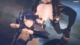 【巨乳 黑丝 白丝 兔女郎 扶她 骑乘 后入 爆操 爆射 喷潮 中出】新作-112【Genshin impact】Raiden shogun x Mavuika 雷电将军x玛薇卡 sex [sound-NTR] 原神-第14张图片-萌站