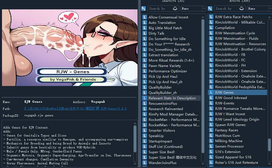 【模拟SLG邪恶魔改3月更新】环世界边缘世界RimWorld V1.5.4 绅士邪恶整合版[230+MOD渣机适配4月更新版]【5.5G更新】-第3张图片-萌站