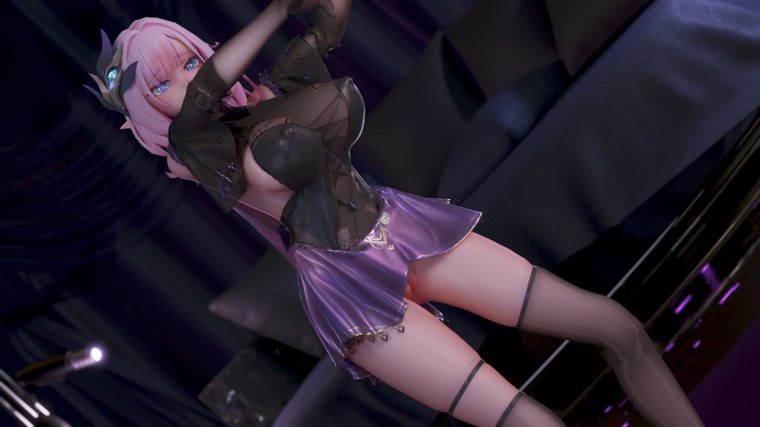 【3d步兵】崩坏三 爱莉希雅 巨乳 黑丝-第5张图片-萌站