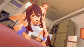 【萝莉 兔女郎 口交 骑乘 后入 爆操 爆射 喷潮 中出】新作-Hu Tao School club activities-第6张图片-萌站