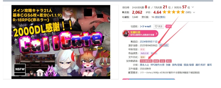 【日式/RPG/中文】呼叫门 CallGate Ver20250406 DLsite官方中文版 【950M更新】【序号697】