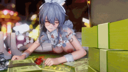 【动画/中出/后入/爆操/口交】【MMD中文步兵】yerrrg 4月11作品：鸣潮 魅魔赞妮成了赌场的玩具 [1V]【300MCV】-第7张图片-萌站