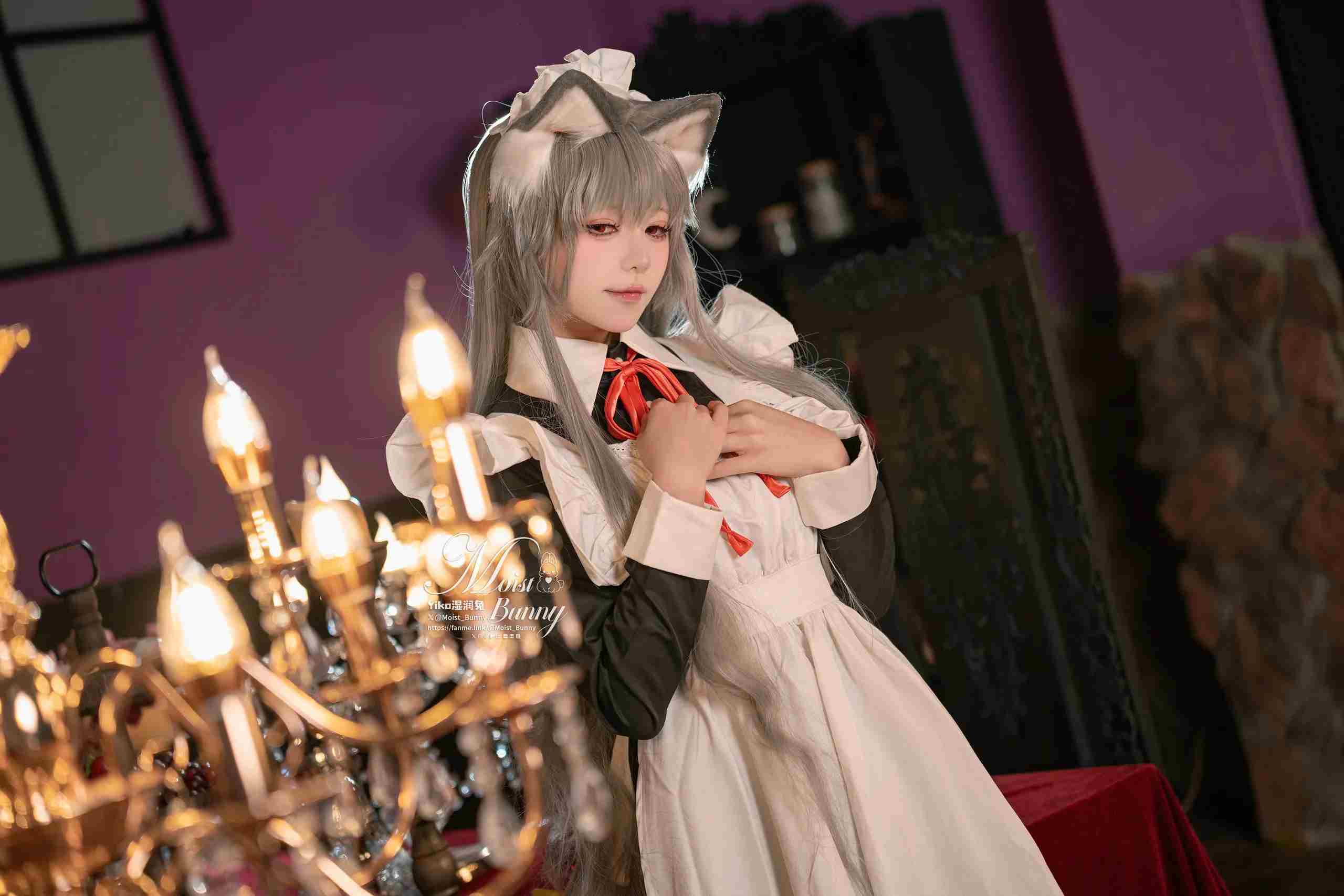 Yiko湿润兔 - 菲奇子女仆 cos 43P
