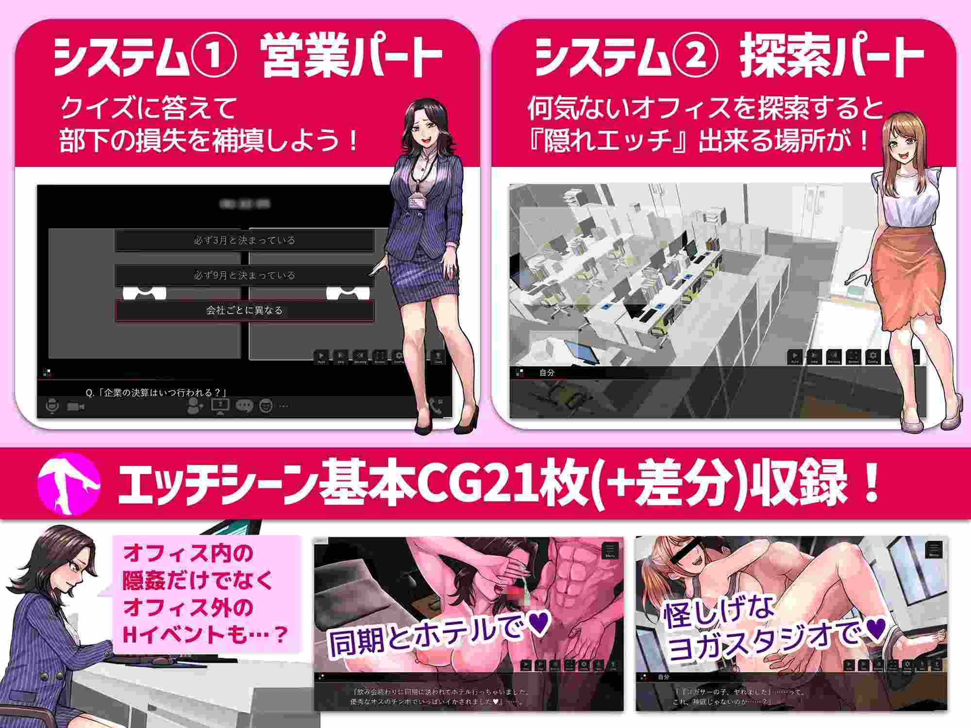 【DLsite/新作/汉化/ 男主人公/OL/白领/上班族/出轨/口交/多人运动/通奸/和奸/乳头刺激】性技巧 -sexual communication-（セクニケ-sexual communication-）【PC/社团名:craftcum /RJ01374641】-第3张图片-萌站