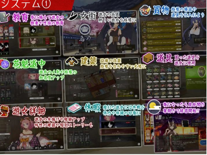 【经营/SLG/AI汉化】梦吉原的妖异姬楼 ~妖怪大楼重建谭~ 夢吉原のあやかし妓楼 ~妖怪大楼再建譚~ AI汉化版【2.1G】【序号813】-第3张图片-萌站 【经营/SLG/AI汉化】梦吉原的妖异姬楼 ~妖怪大楼重建谭~ 夢吉原のあやかし妓楼 ~妖怪大楼再建譚~ AI汉化版【2.1G】【序号813】-第3张图片-萌站