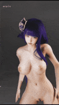 [3D动画/VAM] erwin：申鹤 雷电 八重 下贱热舞 裸体热舞挑逗 [3V] 